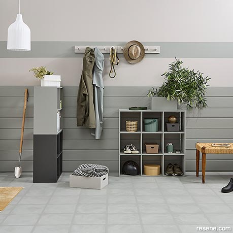 Convert part of your garage into a mudroom
