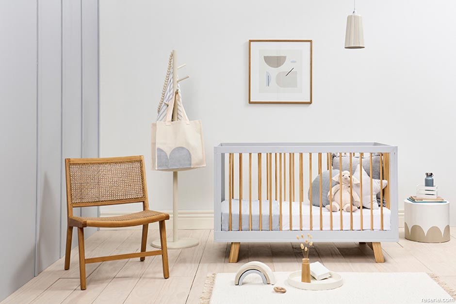 A nursery with upcycled furnishings