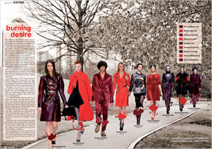 Runways have been set ablaze across the globe with red burning its way onto everyone's radar.
